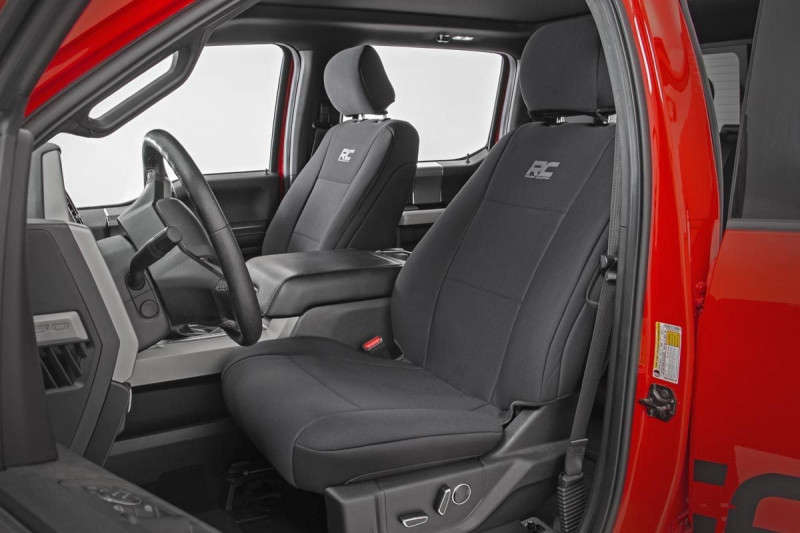 Rough Country Seat Covers | Front Bucket Seats | 15-23 Ford F-150/17-22 F-250/F-350 Super Duty