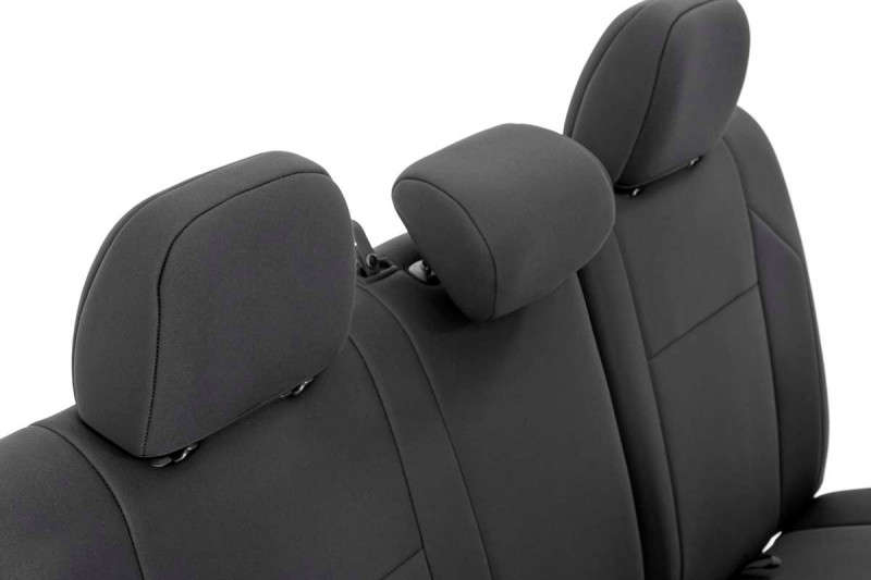 Rough Country Seat Covers | Front and Rear | Crew Cab | 16-23 Toyota Tacoma