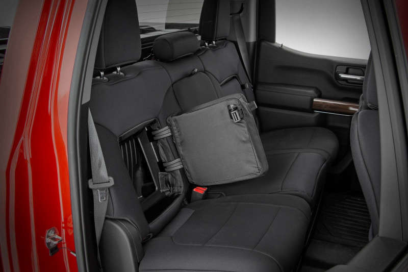 Rough Country Seat Covers | Front 40/40/20 Split and Rear Back Storage and Cup Holder | 19-23 Chevrolet Silverado/GMC Sierra 1500