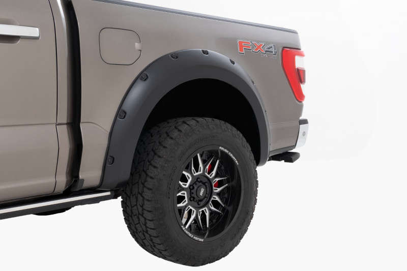 Rough Country FF20911ARC Pocket Fender Flares Flat Black 2123