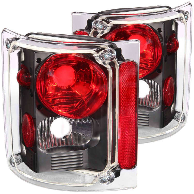 aimi　0405 Anzo 211016-ANZO Tail Light Assembly | Clear/Black | 73-86