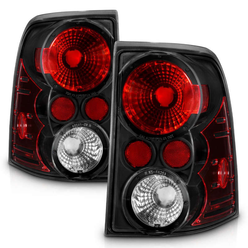 Anzo 211081-ANZO Tail Light Assembly | Clear/Black | SD Wheel