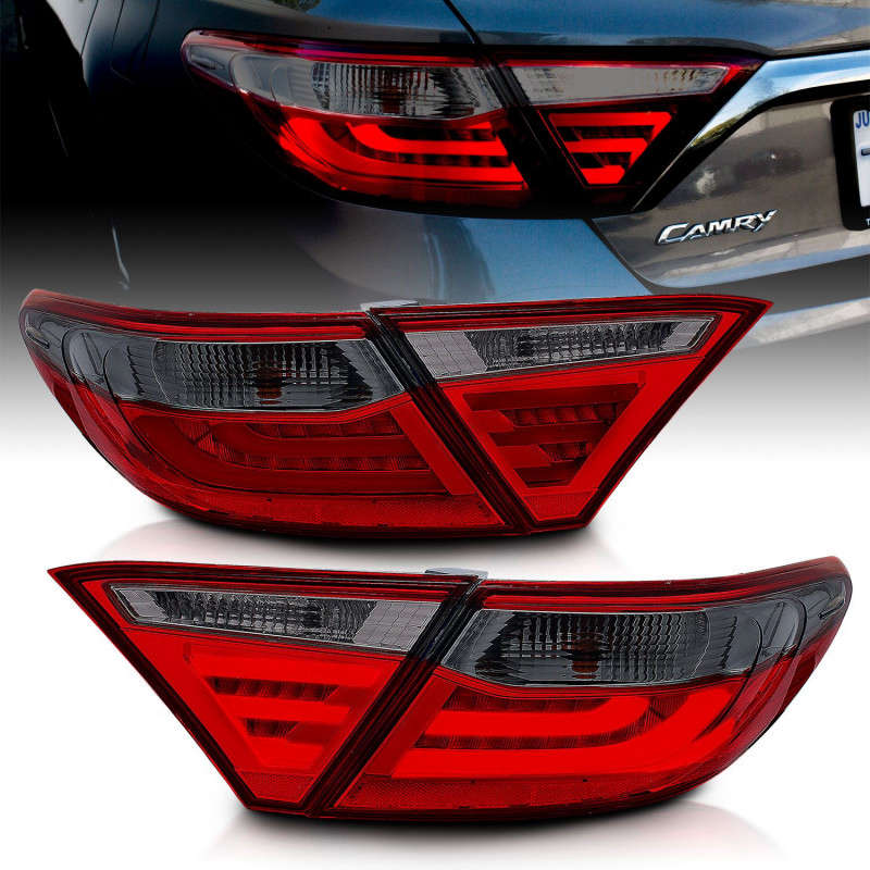 Anzo 321336-ANZO Tail Light Assembly | Led | Smoke/Chrome