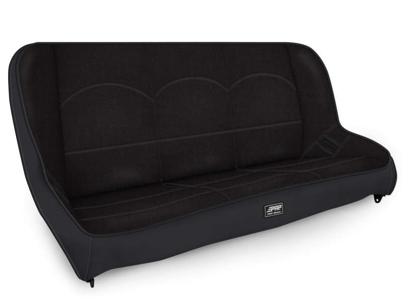 PRP Black Low Back Rear Bench | 97-06 Jeep Wrangler TJ