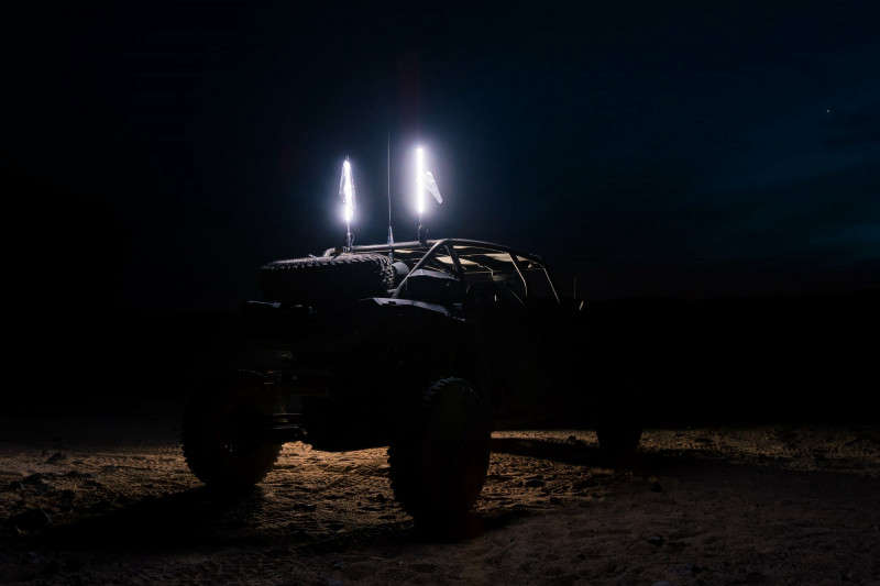 White 5150 LED Whips on UTV