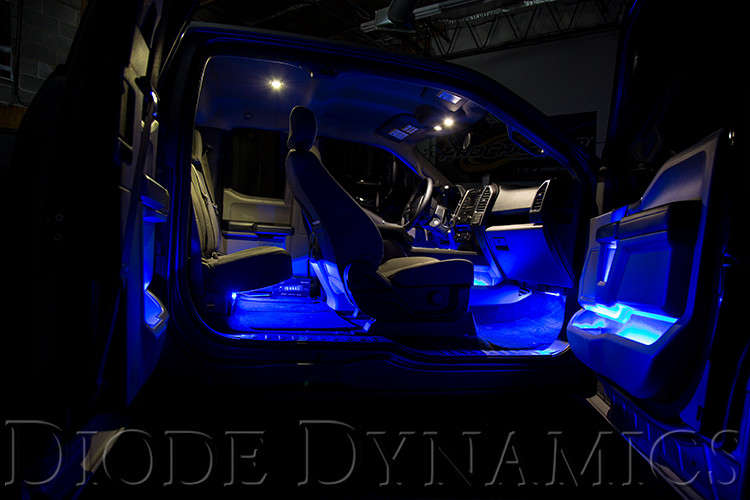 Diode Dynamics Single-Color Blue LED Footwell Kit