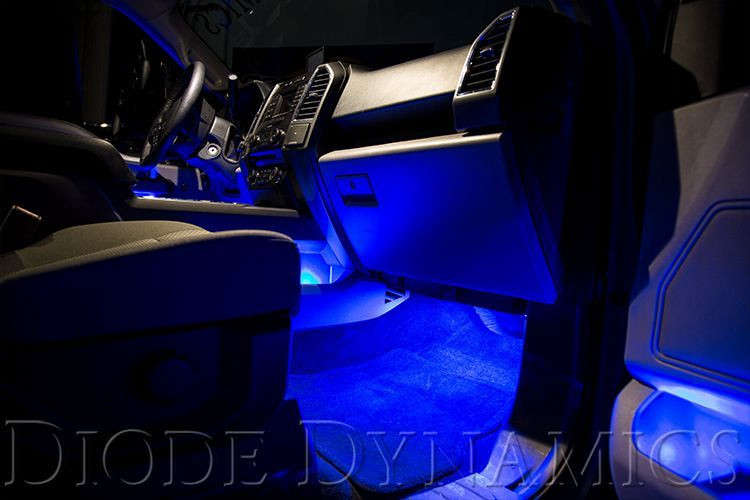 Diode Dynamics Single-Color Blue LED Footwell Kit