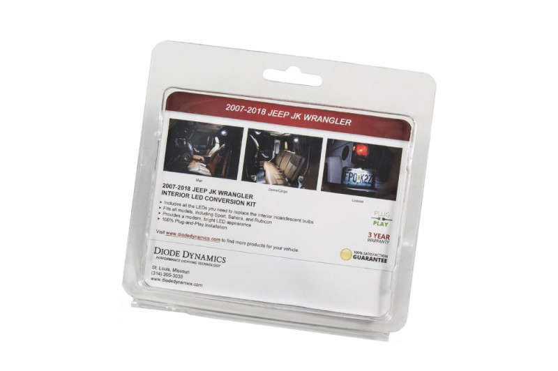 Diode Dynamics Interior LED Kit Stage 1 Blue | 07-18 Jeep Wrangler