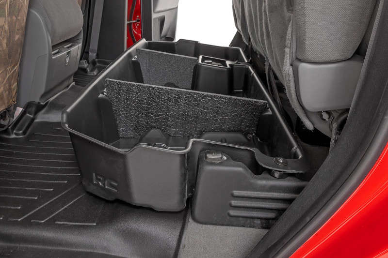 Rough Country Under Seat Storage | Double Cab | 07-21 Toyota Tundra