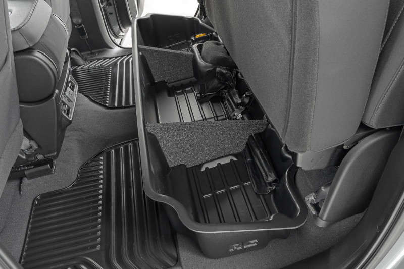 Rough Country Under Seat Storage | Double Cab | 19-24 Chevy Silverado/GMC Sierra 1500/2500HD/3500HD