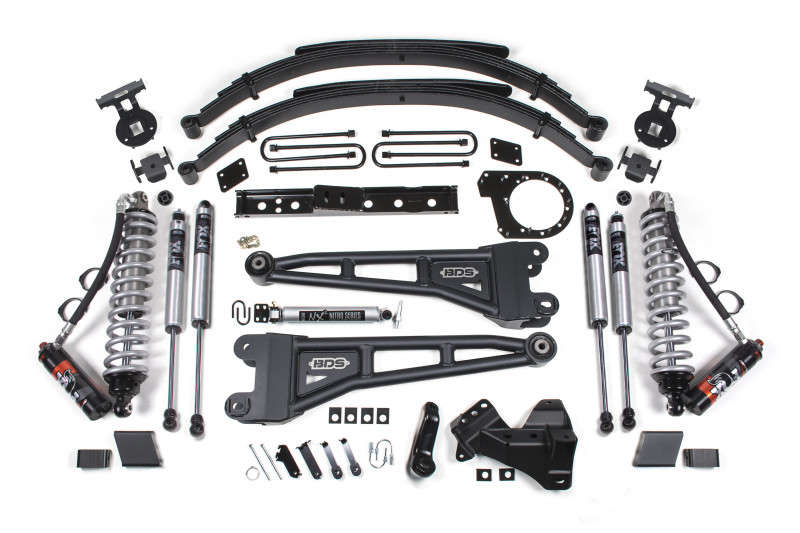 BDS Suspension 7" Lift Kit w/Radius Arm | Fox 2.5 Performance Elite Coil-Over Conversion | Leaf Springs (20-22 Ford F-250/F-350 Super Duty | 4WD | Diesel)