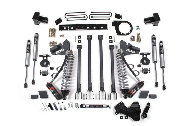 BDS Suspension 6" Lift Kit w/4-Link | Fox 2.5 Performance Elite Coil-Over Conversion (20-22 Ford F-350 Super Duty Dually | 4WD | Diesel)