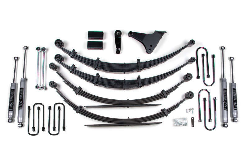 BDS Suspension 6" Lift Kit | Radius U Bolt | Leaf Springs | NX2 Nitro Series Shocks (99-04 Ford F-250/F-350 Super Duty)