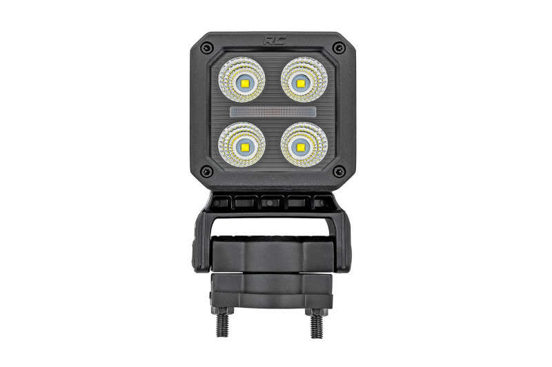 Rough Country 70802RC LED Light Pair 2 Inch Square Flood Swivel