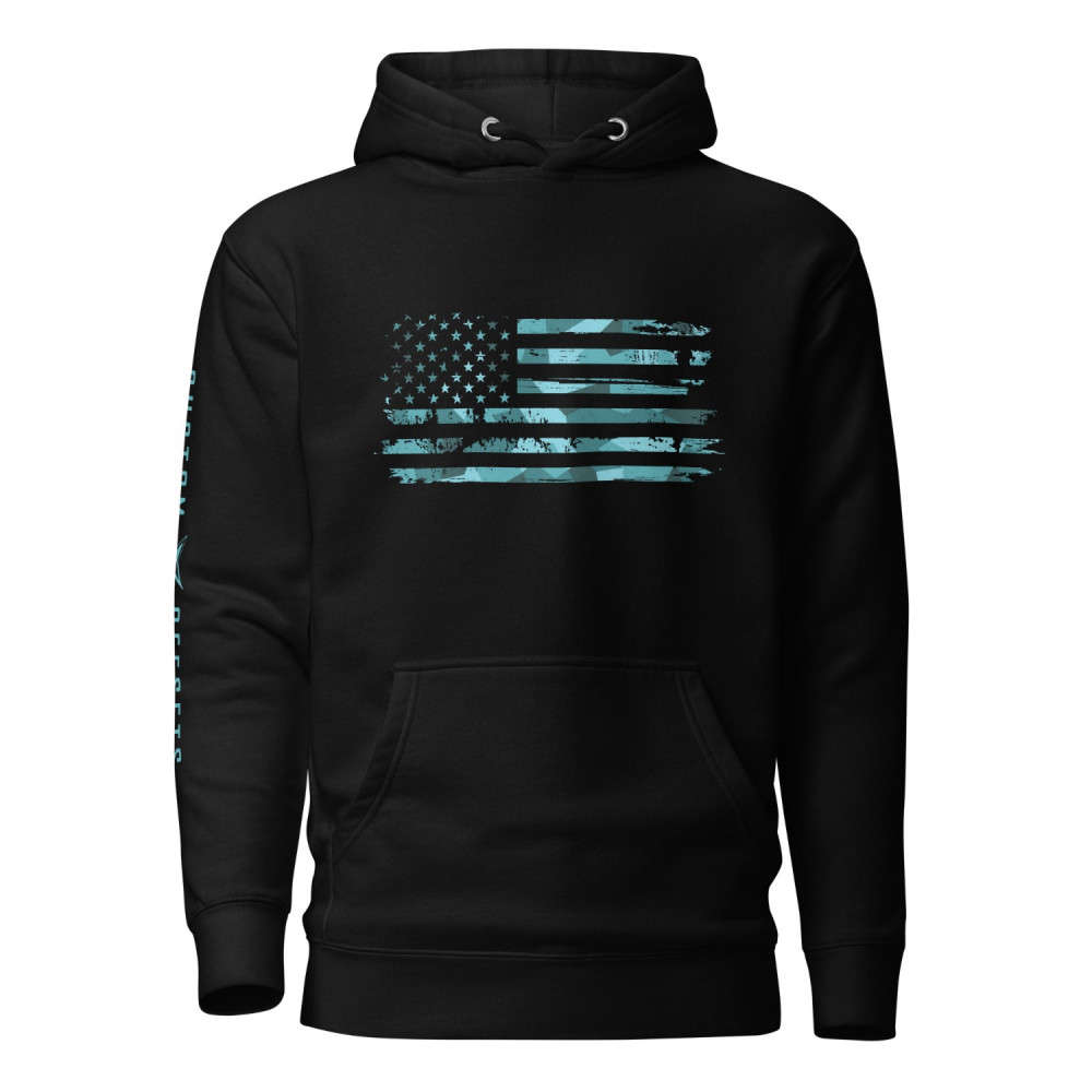 Custom Offsets All New Flag Hoodie - Teal