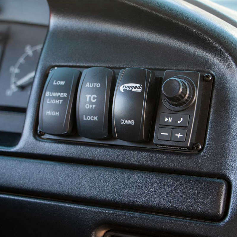 Rugged Radios Rocker Switch Panel Bezel for Obs Dash (93-96 Ford Bronco/F150/F-250)