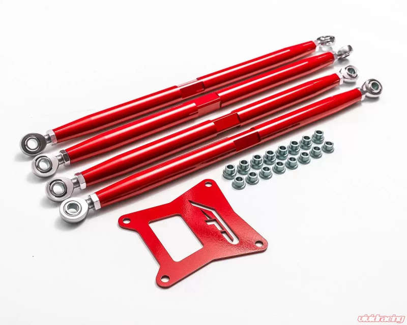 Agency Power Adjustable Rear Radius Arms | Red (17-21 Polaris RZR XP1000/Turbo | 64")