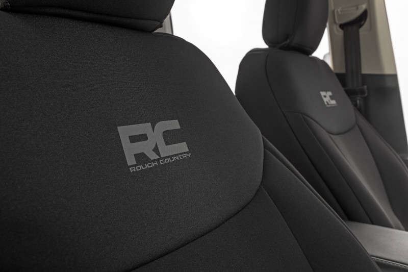 Rough Country Seat Covers | FR & RR | W/O Rear Folding Armrest (22-24 Ford Maverick)