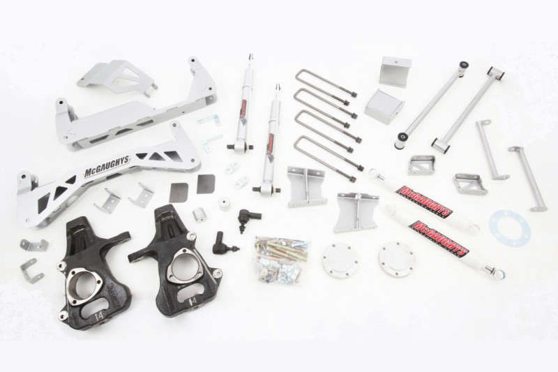 McGaughys 7"-9" Premium Lift Kit Powder-Coated Silver