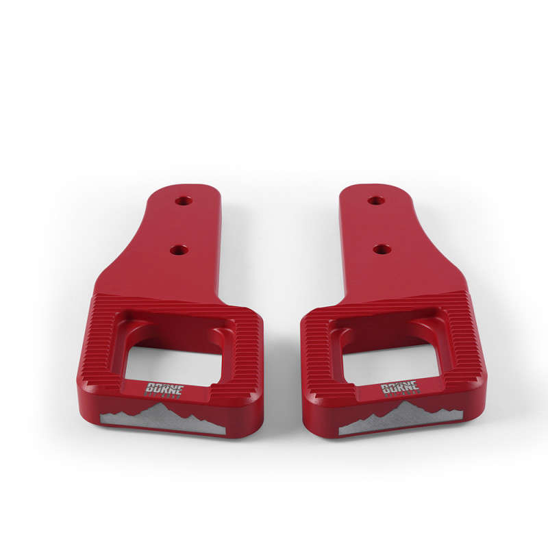 Borne Off-Road Billet Tow Hooks | Red (09-22 Ford F-150 | Excl. 3.3L)