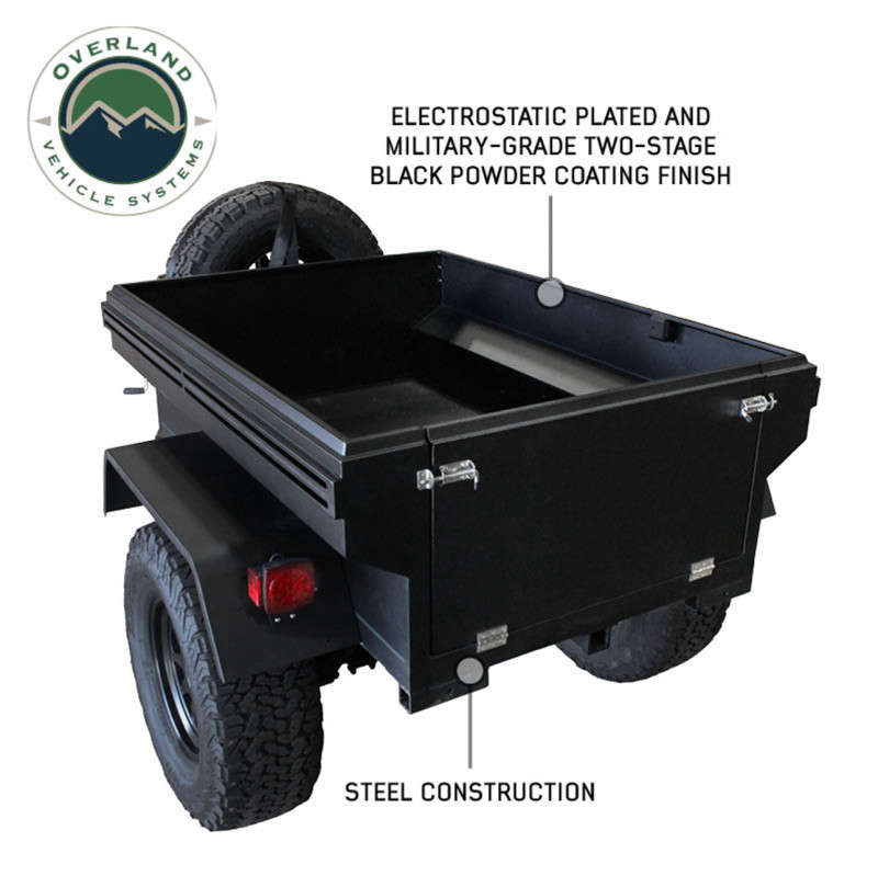 Overland Vehicle Systems Off Road Trailer | Military Style W/ Full Articulating Suspension | 5x5 Bolt Pattern
