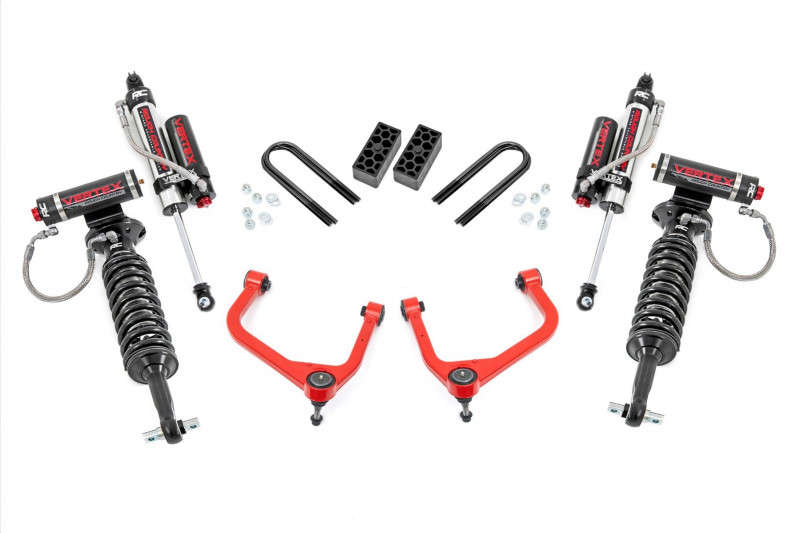Rough Country 28250RED_A-RC 3.5 Inch Lift Kit | Vertex | Rear Mono Leaf ...