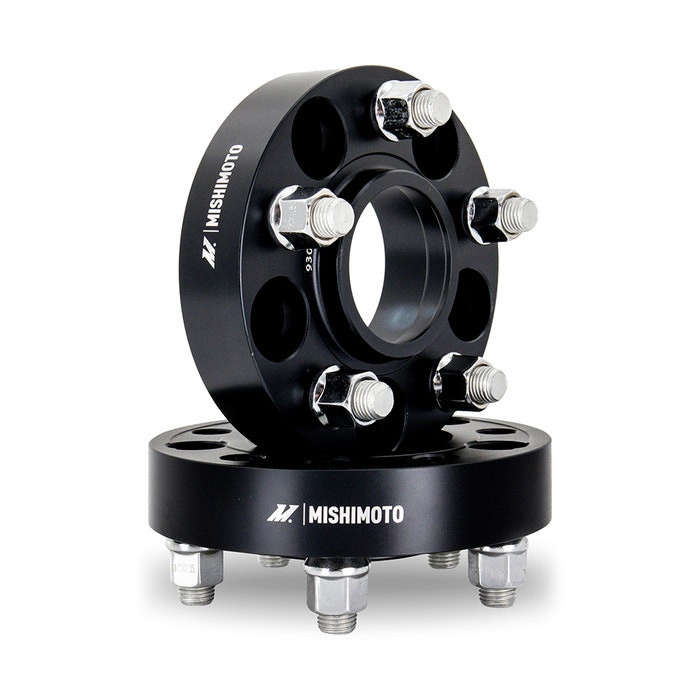 Mishimoto Wheel Spacers | 5X114.3 / 70.5 / 50 / M14 | Black