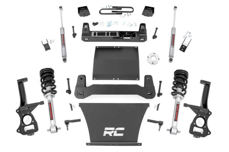 Rough Country 6 Inch Lift Kit | Mono Leaf Rear | N3 Struts (25-26 GMC Sierra 1500 | RWD | 5.3L/6.2L | V8)