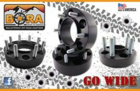 BORA 2" Aluminum Adapter Vehicle Bolt pattern 5x120 to Wheel Bolt pattern 6x5.5