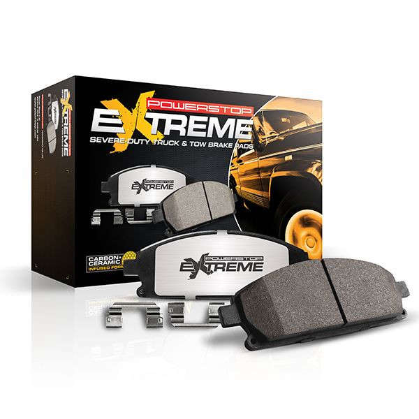 PowerStop Z36 Truck & Tow Front Carbon-Fiber Ceramic Brake Pads (12-24 Chevrolet/GMC 2500/3500)