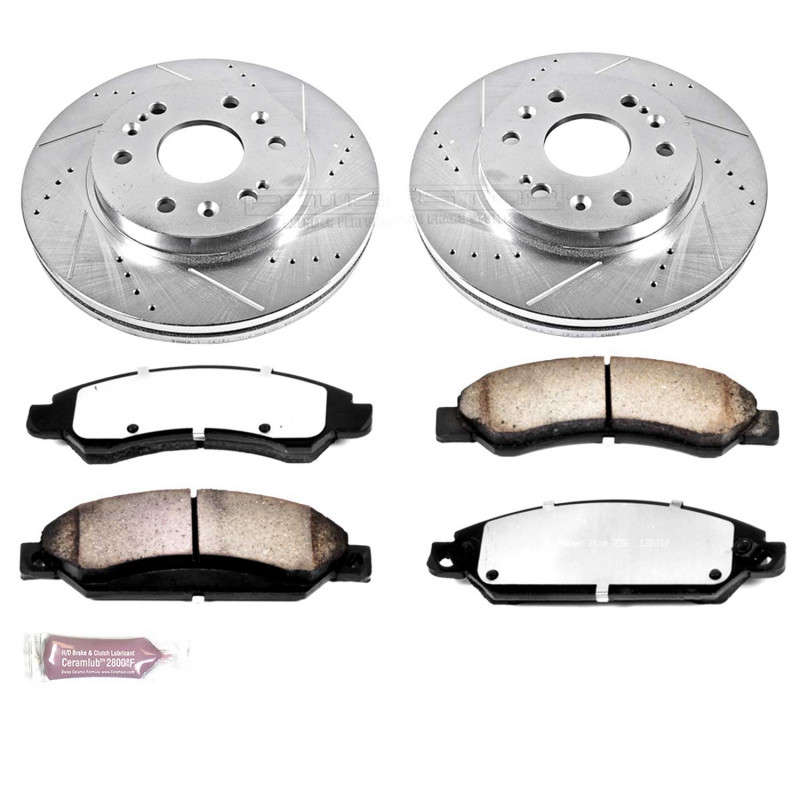 PowerStop Z36 Truck & Tow Front Brake Upgrade Kit For 6 Lug Models (05-07 Chevrolet/GMC 1500 | 2007 Chevrolet/GMC Suburban 1500/Tahoe/Yukon/Yukon XL 1500)