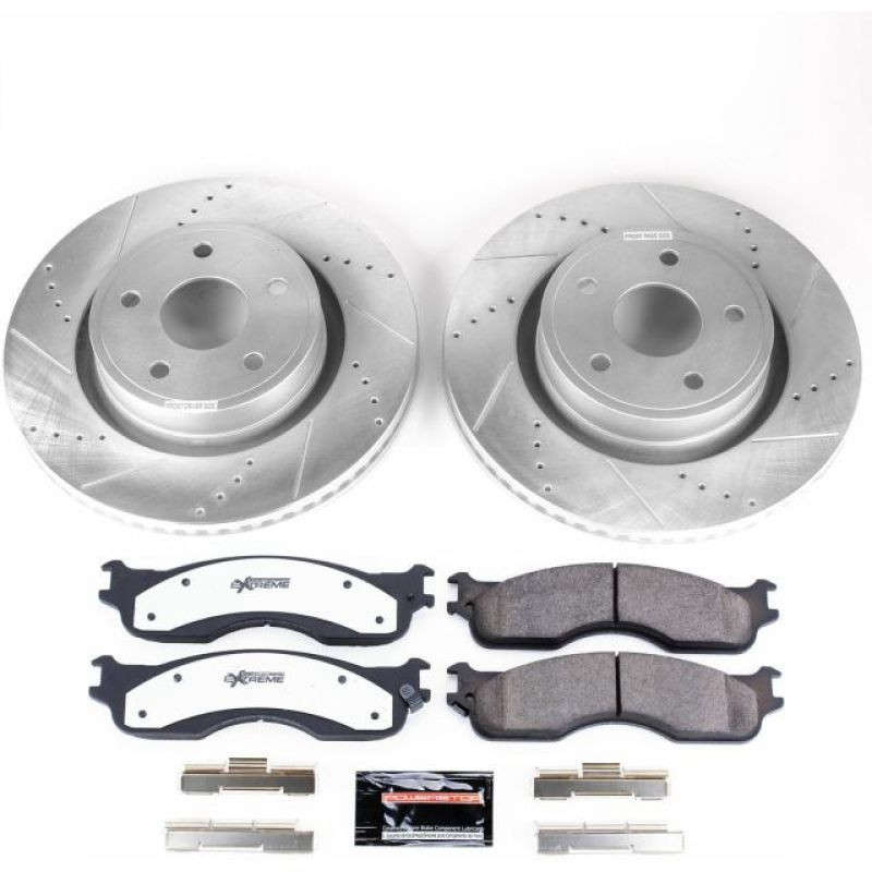 PowerStop Brakes for 04 Dodge Ram 1500 K458 Custom Offsets