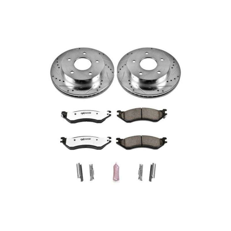 PowerStop Brakes for 0001 Dodge Ram 1500 K514 Custom Offsets