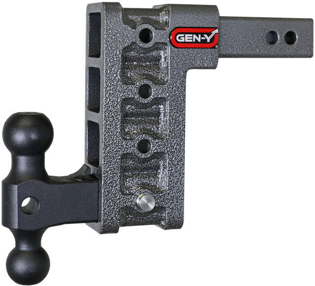 Gen-Y MEGA-DUTY 16K Drop Hitch - 2" Shank (7.5" Drop | 4 Adjustable Positions | Versa-Ball Mount)