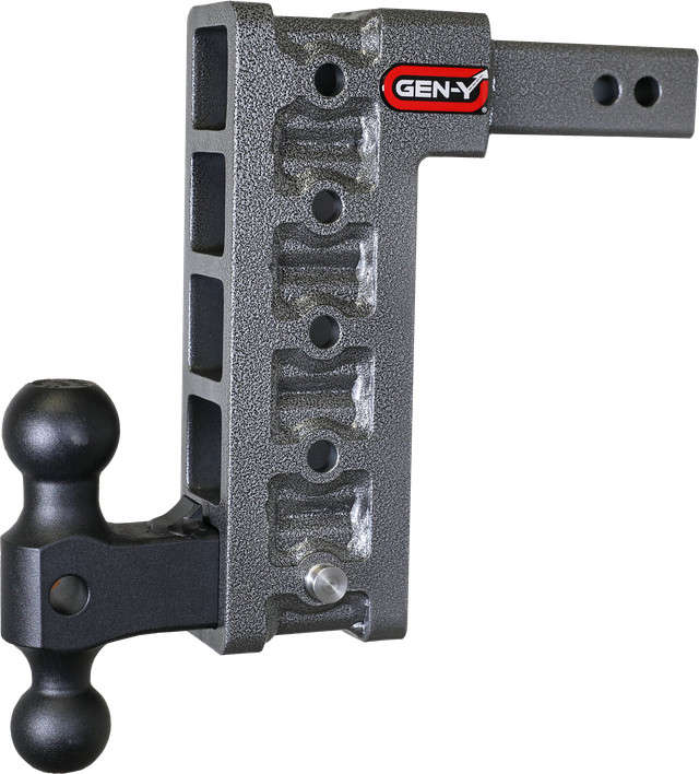 Gen-Y MEGA-DUTY 16K Drop Hitch - 2" Shank (10" Drop | 5 Adjustable Positions | Versa-Ball Mount)