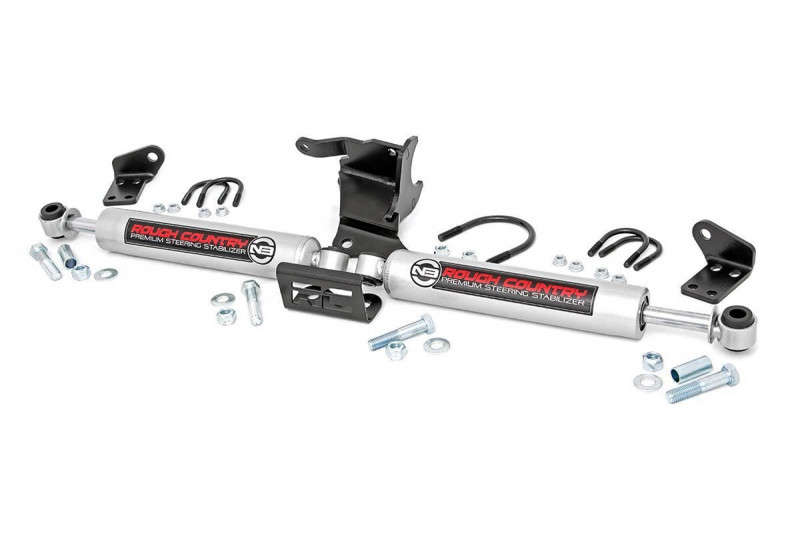 Rough Country 87304-RC N3 Steering Stabilizer | Dual (18-25 Jeep