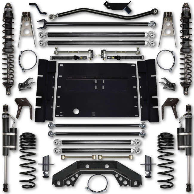 Rock Krawler TJ 4.5 Inch X Factor 5 Inch Stretch Stg 1 Lift Kit w/ Coilover Shocks Rock Krawler TJ 4.5 Inch X Factor 5 Inch Stretch Stg 1 Lift Kit w/ Coilover Shocks