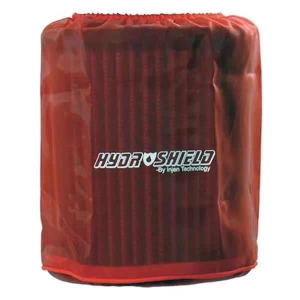 Injen Hydroshield Red Air Filter Cover 6" Base x 6.875" Tall x 5.5" Top, Fits Injen x-1021/x-1026