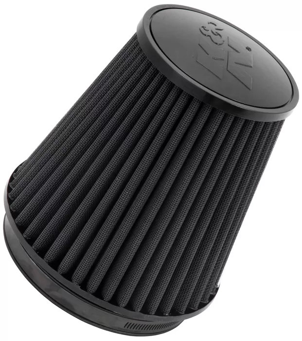 K&N Universal Clamp-On Air Filter RU-3101HBK, 7.5in Diameter, Washable Synthetic Media