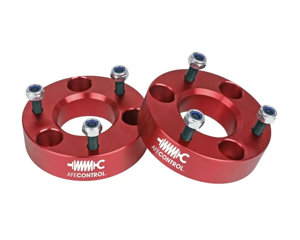 aFe Power Control 2" Leveling Kit for Dodge Ram 1500 2006-2021, CNC Machined Aluminum, Red Finish