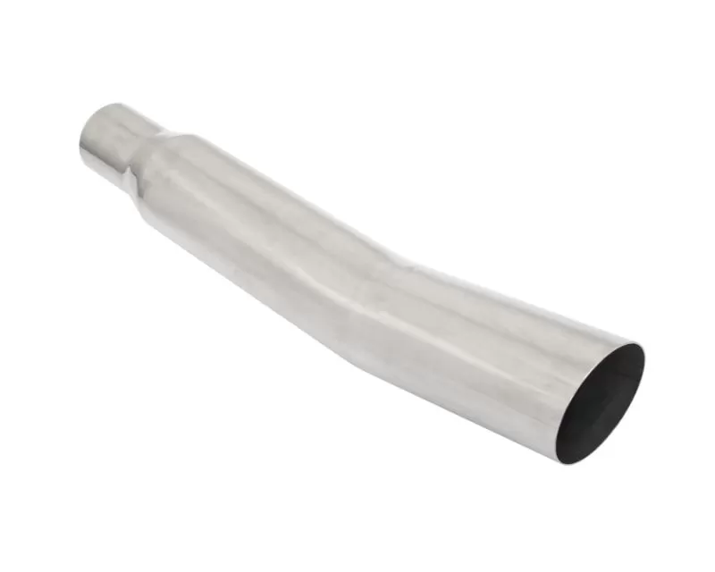 Megan Racing 4in Angled Tip Race Single Universal Muffler, 75mm Inlet, T-304 Stainless Steel
