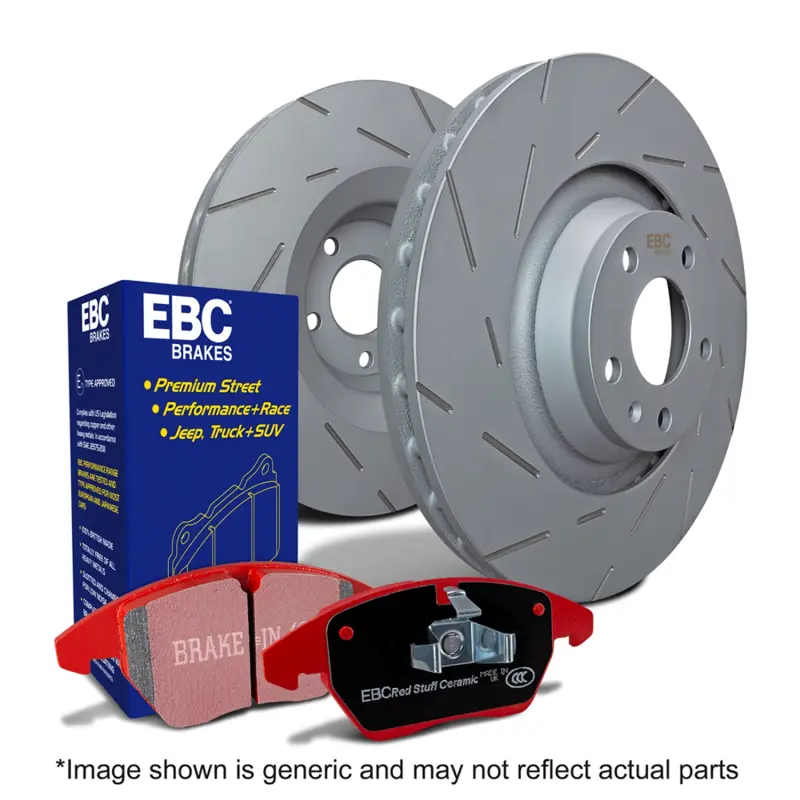 EBC Brakes Brake Pad Disc Rotor Kit DP32204C + USR2058 for S4KR1559