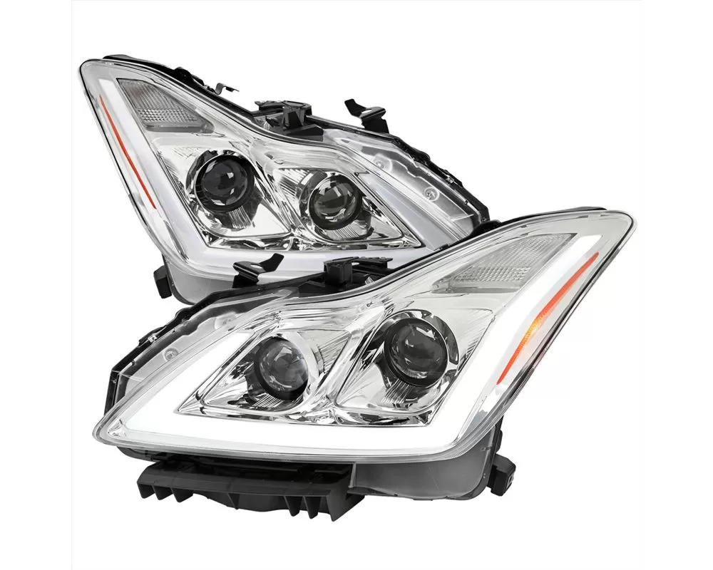 Spec-D Sequential Switchback LED Turn Signal Projector Headlights (Chrome Housing/Clear Lens (08-15 INFINITI G37/Q60 | AWD/RWD)