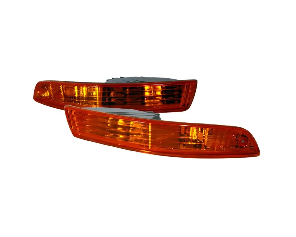 Spec-D Bumper Lights (Chrome Housing/Amber Lens (94-97 Acura Integra | FWD)