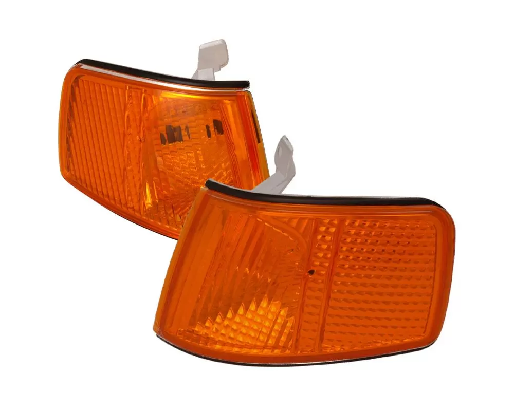 Spec-D Corner Lights (Chrome Housing/Amber Lens (90-91 Honda CRX | FWD)