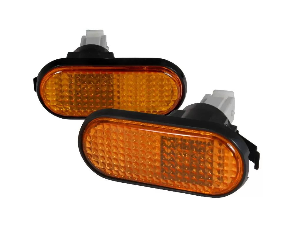 Spec-D Side Marker Flat Style Lights (Amber Lens (92-95 Honda Civic | FWD)