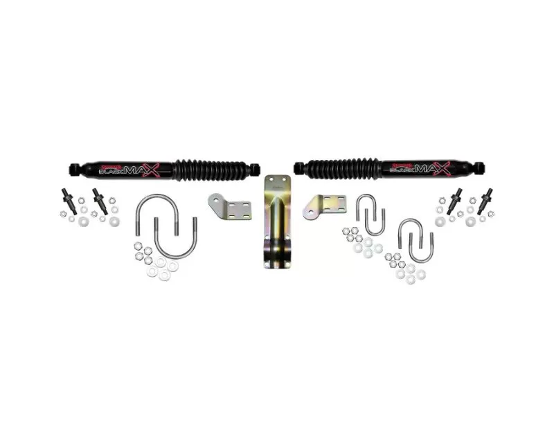 Skyjacker Steering Stabilizer Dual Kit Black for Dodge Ram 1500 | 2500 | 3500 1998-2002