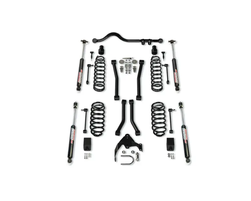 TeraFlex 3" Suspension System with 4 Control Arms for Jeep Wrangler JK 2007-2018