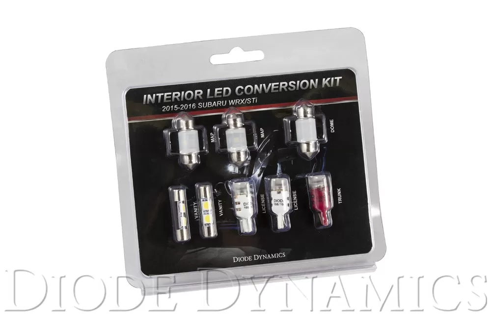 Diode Dynamics Interior Light Kit Stage 2 Red Subaru WRX 2015-2019