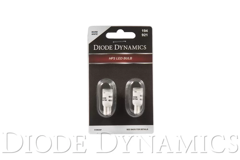 Diode Dynamics 194 LED Bulb HP3 LED Warm White Short Pair